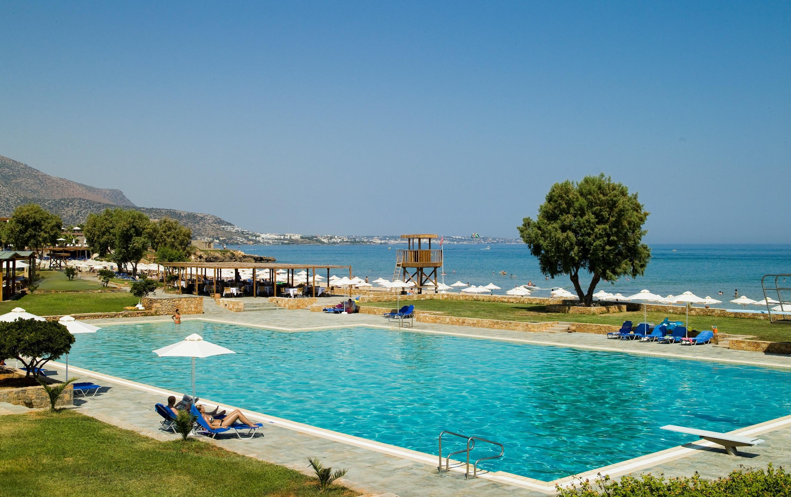 מאליה Kernos Beach Hotel & Bungalows מראה חיצוני תמונה
